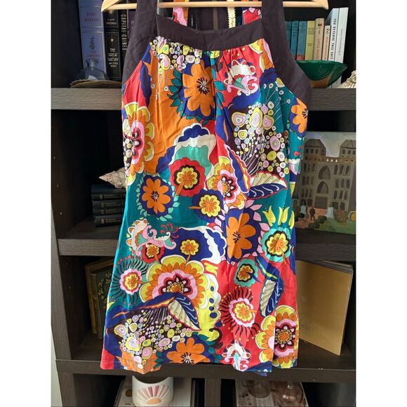 Vintage Uncle Frank Retro Multicolor Floral Mini Dress Size Small - Picture 3 of 6